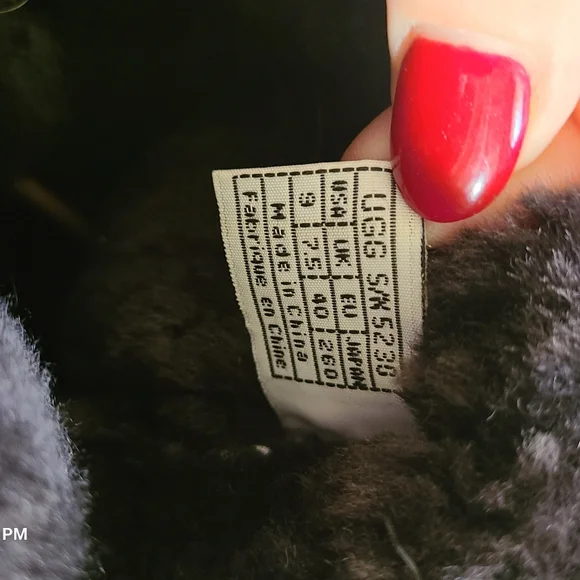 UGG Whitley Moccasin Boots Chestnut Suede Leather Tall Size 9 - Picture 6 of 7